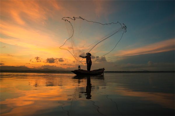 梦见使用渔网捕鱼
